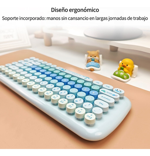 Juego De Teclado Y Ratón Mofii Cdh En Azul