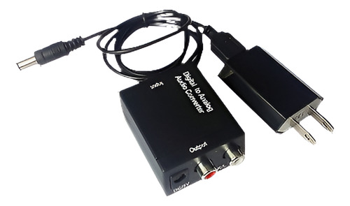 Digital Spdif Óptico De Toslink Coaxial R/l Al Adaptador Del