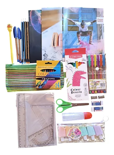 Kit De Útiles Escolares Completo -set Para Escuela