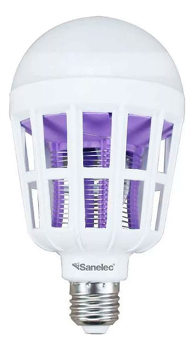 Foco Mata Insectos Con Luz Led Blanca 15 W Sanelec