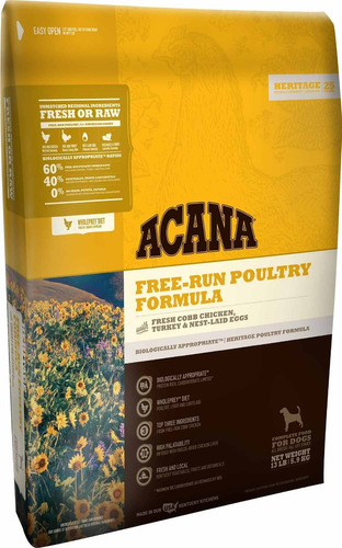 Acana Free Run Poultry Pollo Pavo Perros 5.9kg