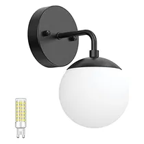 Comprar Lámparas De Pared Negro 1 Luz Luz De Pared De Globo Moderno