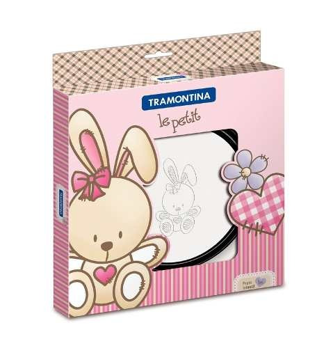 Imagem 2 de 6 de Prato Infantil Inox Crianca Le Petit 540ml Tramonti 61257235