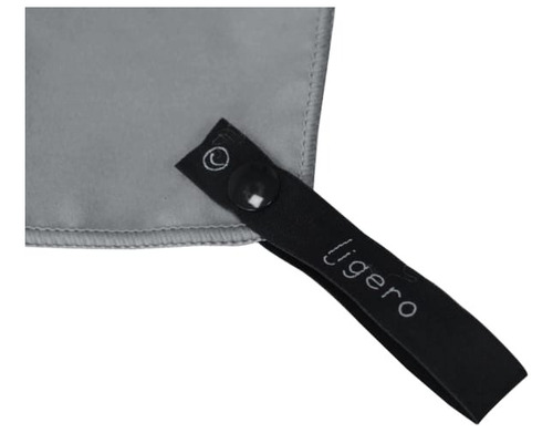 Toalla Microfibra Grande / Ligero Color Gris