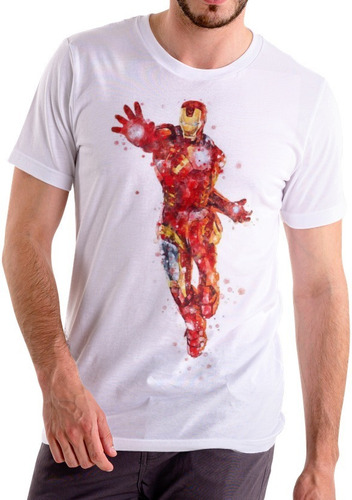 Playera Hombre Iron Man Tony Stark Avengers Marvel Pelicula 