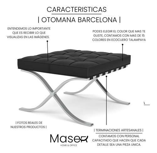 Otomana Barcelona O Apoya Pies Somos Fabricantes