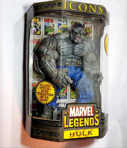 Hulk Gray Marvel Toybiz Icons 2006 Raro,30 Cm Custom Pintura