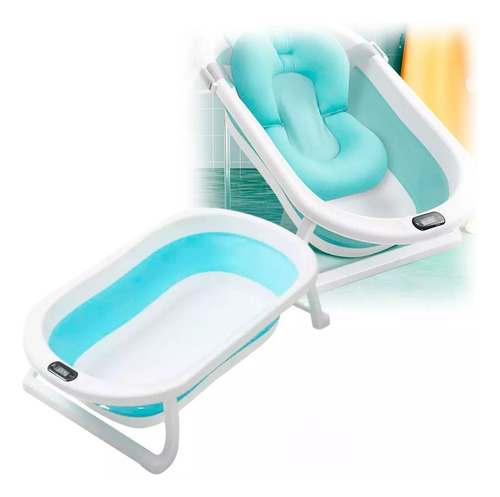 Baño Plegable Termómetro + Colchón Bebé Baby Antideslizante®