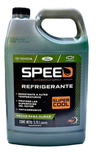 Refrigerante Speed Super Cool Verde 3.75l