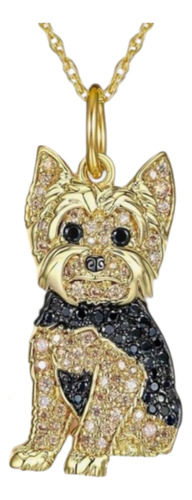 Collar Joyería Unisex Perro Gato Raza Moda Perrijo Aretes Yorkie