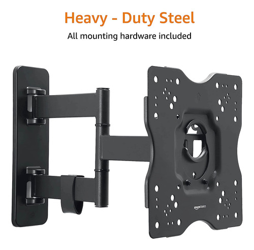 Soporte Articulado De Pared Basics Full Motion Para 2 Per...