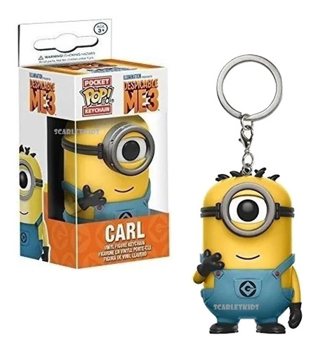 Llavero Funko Carl Minions Despicable Me 3 Keychain Pop