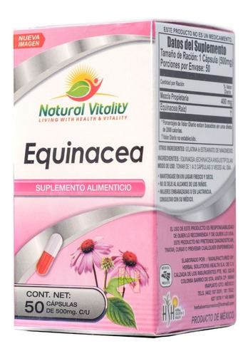 Equinacea 50 Caps Natural Vitality