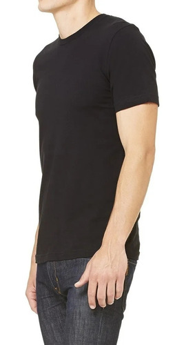 Remera Lisa Algodon Peinado Premium Slim Fit Para Estampar