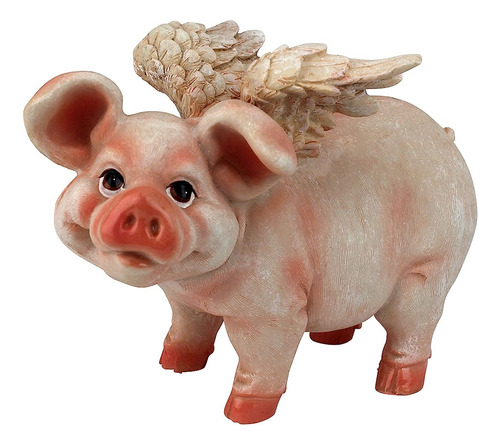 Diseño Toscano Hog Heaven Flying Pigs Statue Collection: Sta