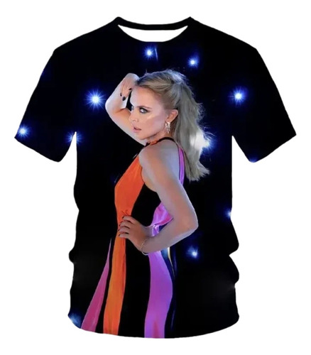 Camiseta Masculina Y Femenina Impresa En 3d De Kylie Minogue