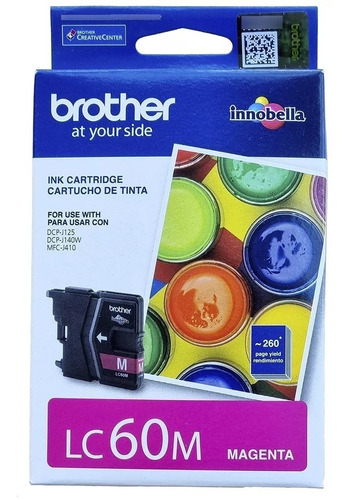 Tinta Brother Lc60 Magenta Original J125-j140w