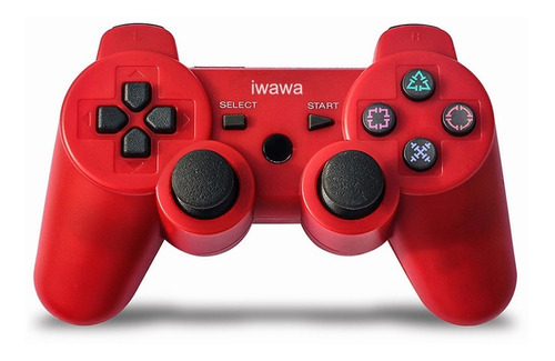 Mando Inalámbricocon Bluetooth Para Consola Ps3 Color Rojo