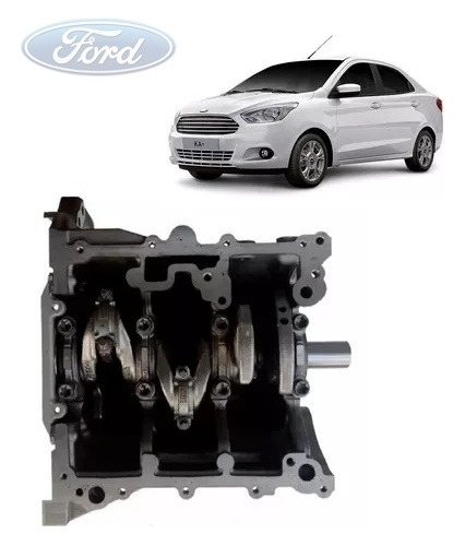 Bloco Motor Completo Ka 1.0 3 Cil 2014 A 2020 Original Ford 