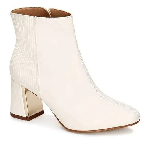 Bota Corta Bot n Negro Tac n Tipo Espejo Andrea 2970448 Cuotas