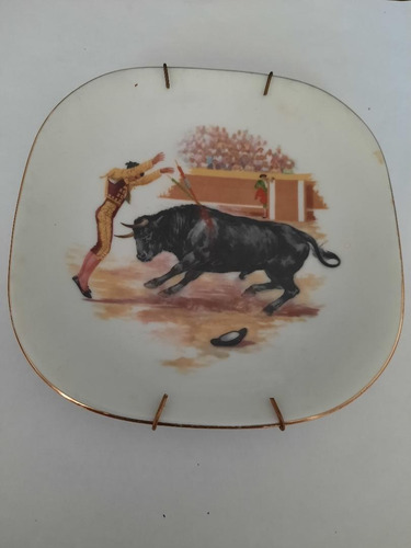 Antiguo Cuadro Para Colgar Verbano . Corrida De Toros