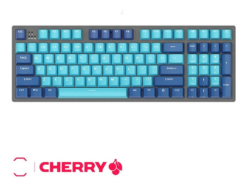 Imagen 2 de 4 de Teclado Mecánico Cherry Mx Switch Red - Ajazz B16 Blue