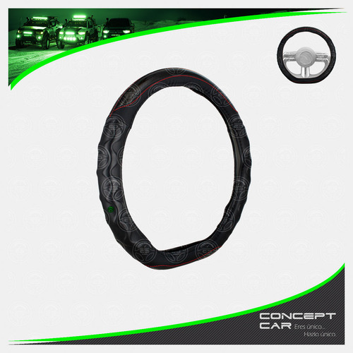 Funda Cubre Volante Fibra Carbono Dedos Tipo D Auto Camionet