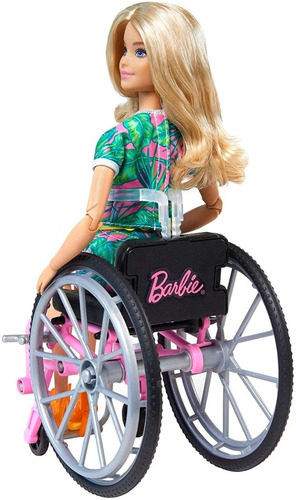 Imagen 2 de 5 de Barbie Fashionista 165 Silla De Ruedas Mattel Bestoys