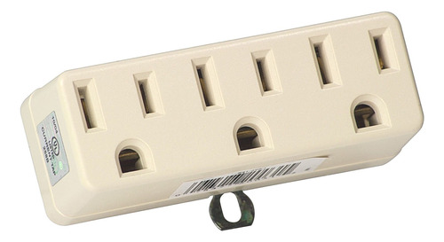 (k) Leviton 698 Grounding Triple Adapter (white) Box Of  Yyh