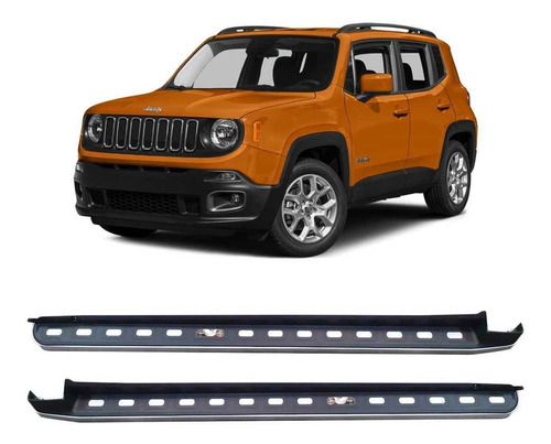 Estribo Plano Jeep Renegade 2015=