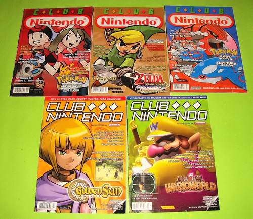Lote De 5 Revistas Club Nintendo Año 12 (mr2023)