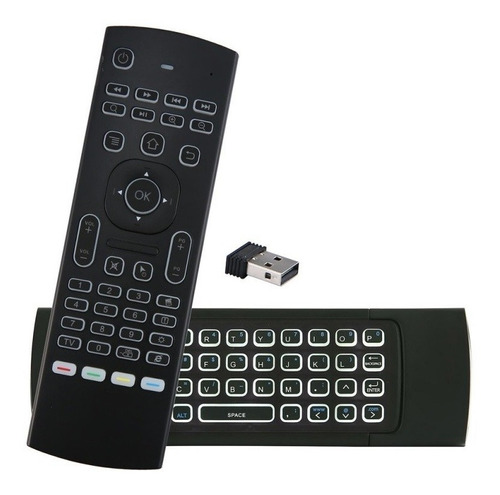 Control Remoto Air Mouse Con Teclado Y Backlit