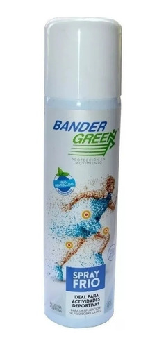 Aerosol Spray Bander Green Frío Golpes Lesiones 240cc.