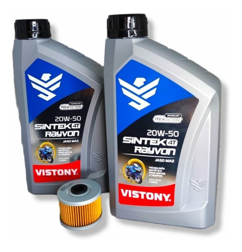 Kit Mantención Honda Nx 400 20w50 Semi + Filtro Vistony 2lt