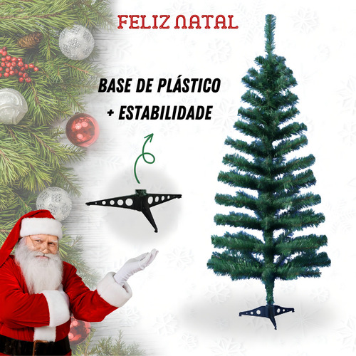 Árbol de Navidad de 120 cm con 150 ramas pequeñas, color verde pino