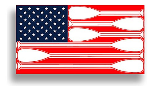 Par De La Bandera Americana **** Sticker Decal Sup Paddle Bo