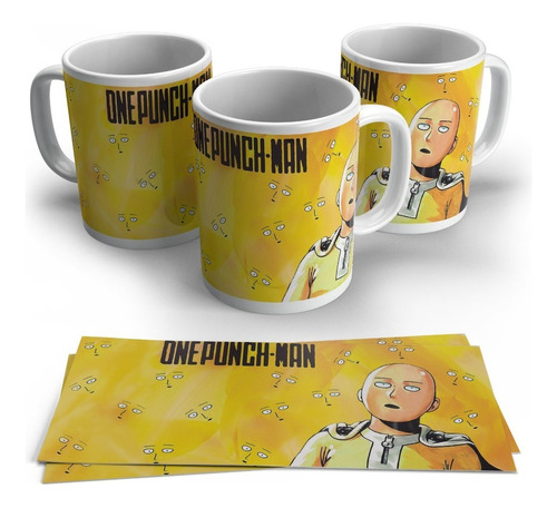 One Punch-man Pocillos Anime Mugs Manga Vasos Saitama