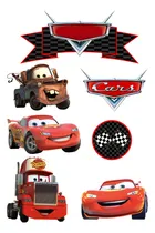 Comprar Adorno Torta Cake Topper  Personalizado Varios Personajes Rojo Cars