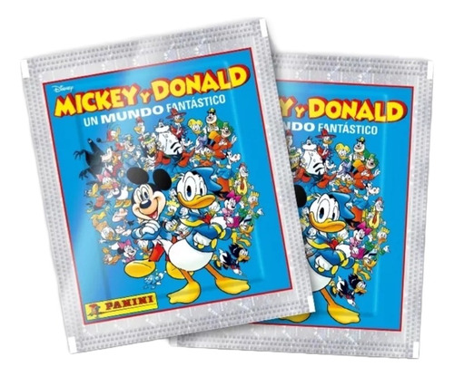 Pack 10 Sobres Mickey Y Donald Un Mundo Fantástico. Nuevo