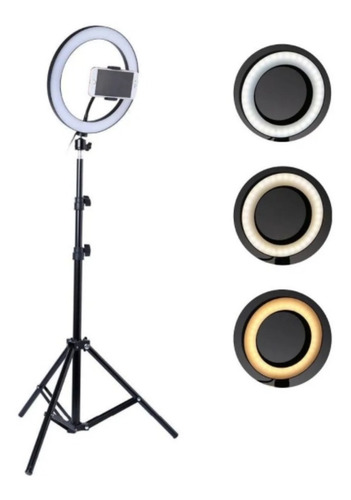 Ring Ligth Luz Led 10 Pol Completo Tripé Suporte Celular