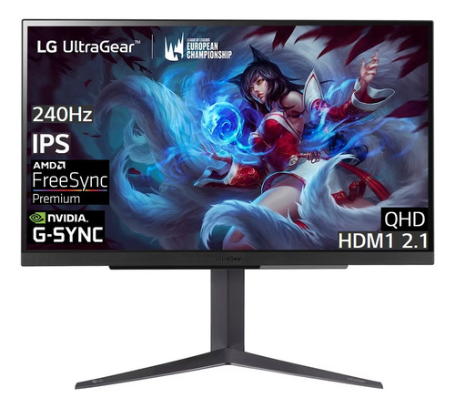 Monitor LG 27 27gr83q 2k 240hz Ips Gsync Fsync Hdr10 Hdmi2.1