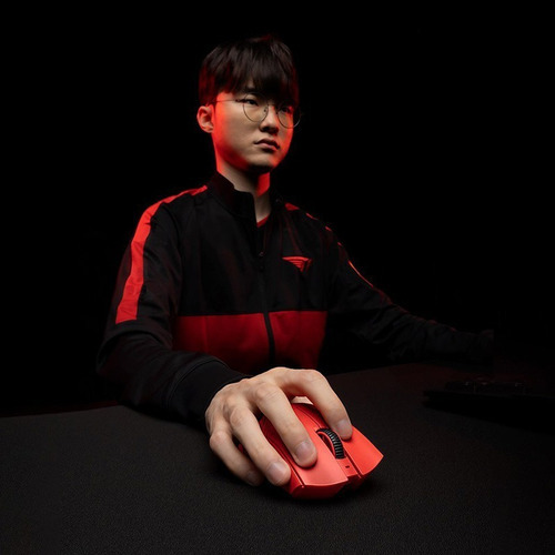 Recente Razer Deathadder V3 Pro Faker Edition 63g Ultra-leve Vermelho
