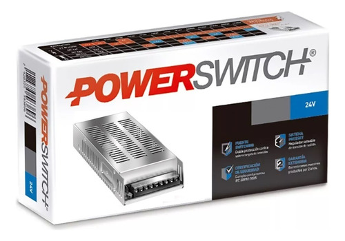 Fuente Tira Led Powerswitch 24v 8.35a 201w Gabinete Metálico