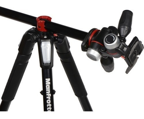 Imagem 8 de 8 de Tripé Manfrotto Cabeça Panorâmica De 3 Vias Mk055xpro3-3w