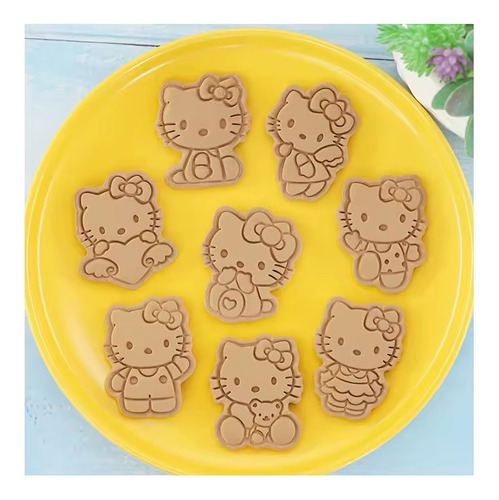 Cortador De Galletas Hello Kitty 8 Pzas Rosa