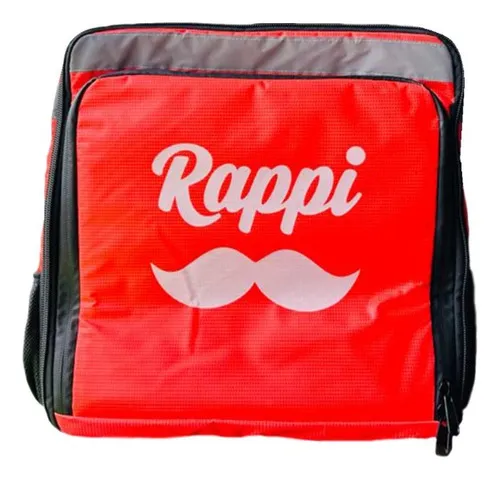 Mochila Para Repartidor De Rappi Con 8 Portavasos Color Naranja