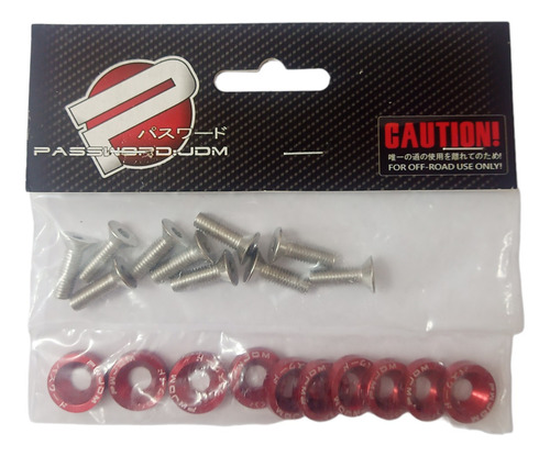 Tornillos Decorativos Tuning Racing Placas Jdm 10und.