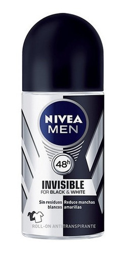 Desodorante Roll-on Nivea Men Black&white 50ml 12 Unidades