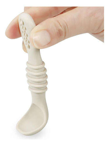 Juego De 7 Cucharas De Silicona For Bebé, Sin Bpa, De Grado