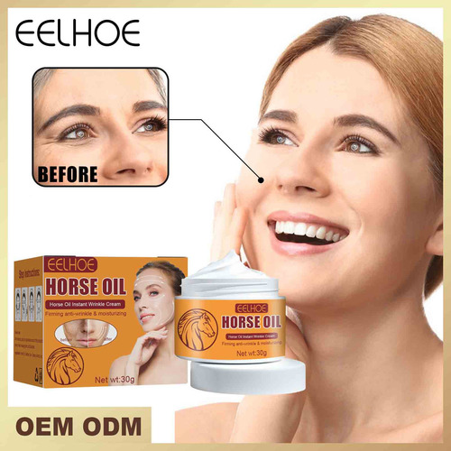 Crema Antiarrugas Instantánea A Horse Oil, Hidratante, Hidra